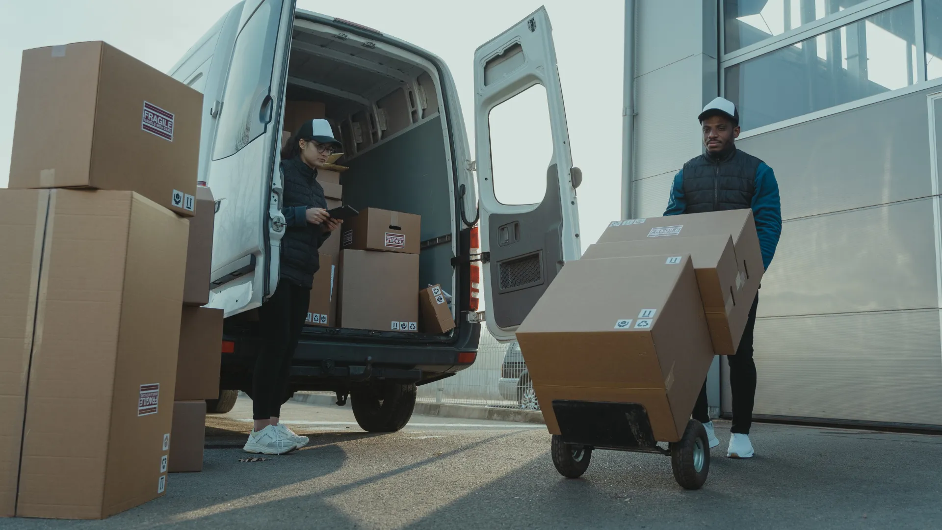 Bestelbus of vrachtwagen